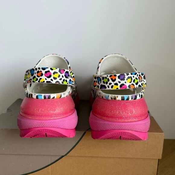 RARE Lisa Frank x CROCS Mega Crush Jibbitz Platform Clog- Men 6- Women 8 - Picture 3 of 11